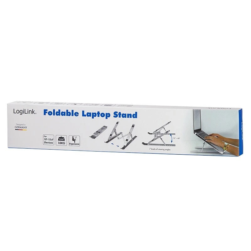 Suporte para portátil LogiLink AA0134 prateado 40,6 cm (16 polegadas)