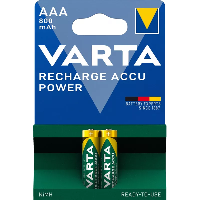 Varta Bateria VARTA R2U Ni-MH AAA (Micro) 800mAh 1,2V / blister de 2 (56703 101 402)
