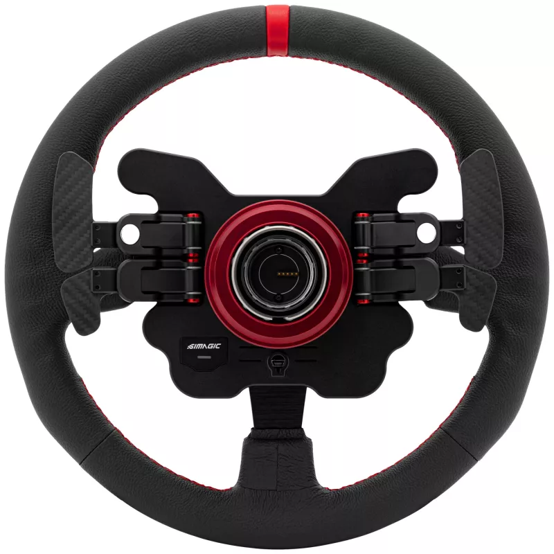 Volante Simagic GT1-SR — couro