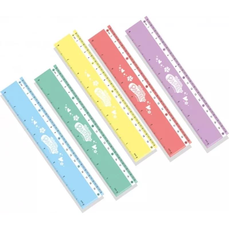 Réguas pastel Colorino 20 cm