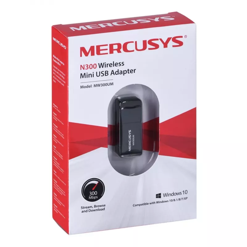 Adaptador USB mini sem fios Mercusys N300