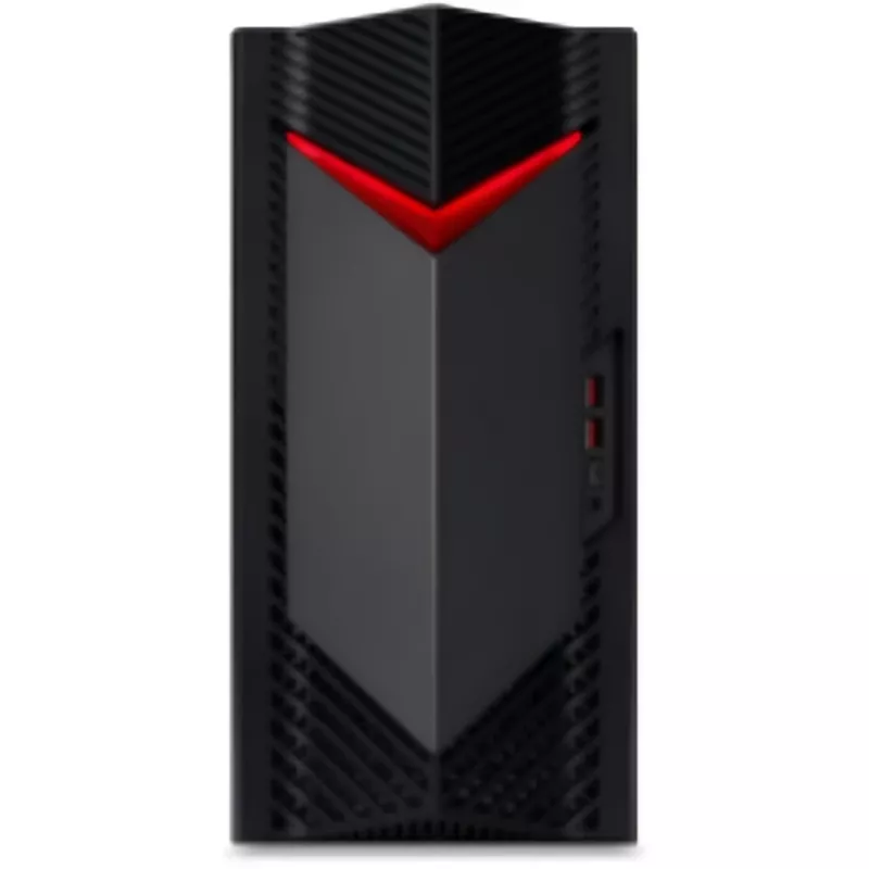 Acer Nitro 50 N50-660 PC gaming torre, Intel Core Ultra 7 265F, 32 GB DDR5, SSD M.2 de 1 TB, NVIDIA GeForce RTX 5060 8 GB, Wi-Fi 7, Bluetooth 5.3, Windows 11 Home, preto/vermelho
