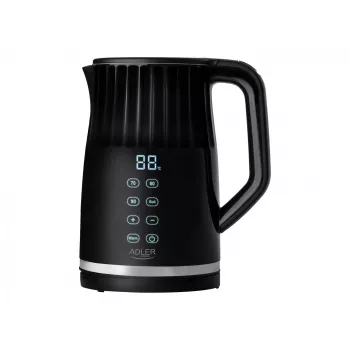 Chaleira elétrica Adler AD 1350 1,7L com controlo de temperatura e LED preta
