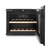 Garrafa de vinho de encastrar Caso WineDeluxe E 18 — 18 garrafas, altura 46 cm, preto, classe energética G