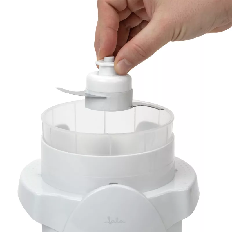 Máquina de cortar fiambre Jata JEPC1123 — máquina de cortar elétrica compacta para fiambre e queijo, espessura de corte ajustável