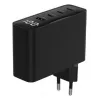 Carregador Gembird TA-UC-PDQC100LCD-01-BK para dispositivos móveis, portátil, smartphone, preto, carregamento rápido AC, interior