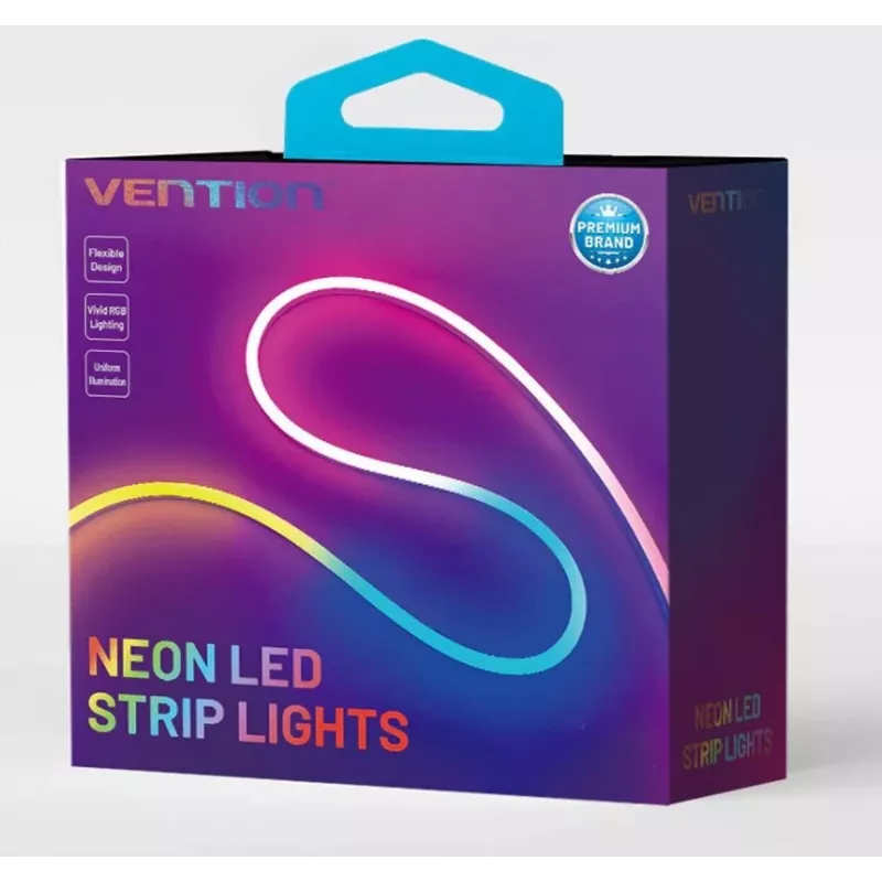 Vention PAEWH fita LED neon de silicone, 2 m, USB 5 V, com telecomando IR
