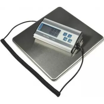 Balança de encomendas ChiliTec até 120kg 27x27cm precisão 20g, sem pilhas 9V (22562)