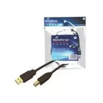 Cabo USB MediaRange MRCS101 1,8 m USB A USB B preto