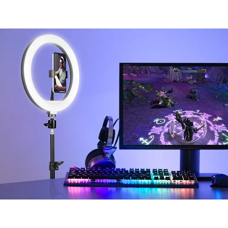 Anel de luz TRACER RING 30cm com tripé 210cm