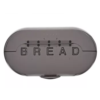 Caixa de pão ViceVersa 46216 oval cinzento plástico