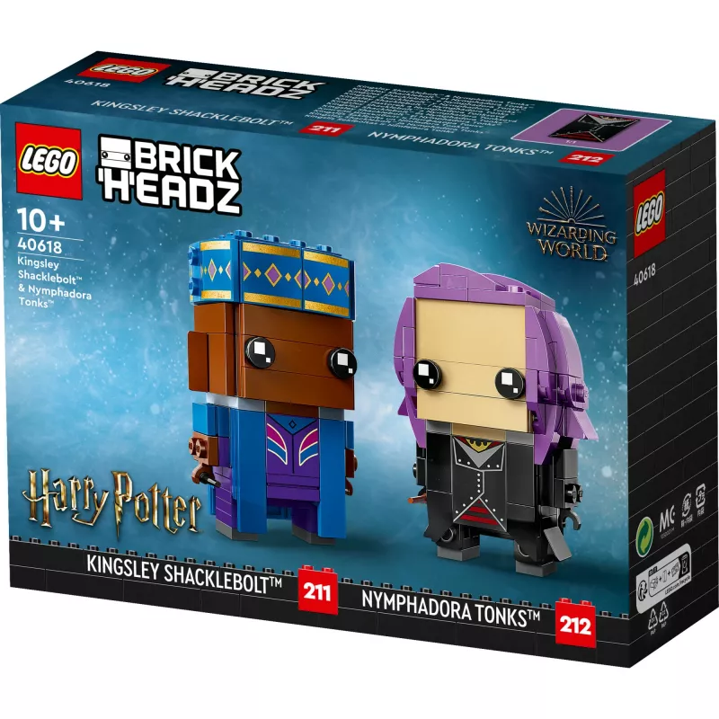 Lego Brickheadz Harry Potter 40618 Kingsley Shacklebolt e Nymphadora Tonks