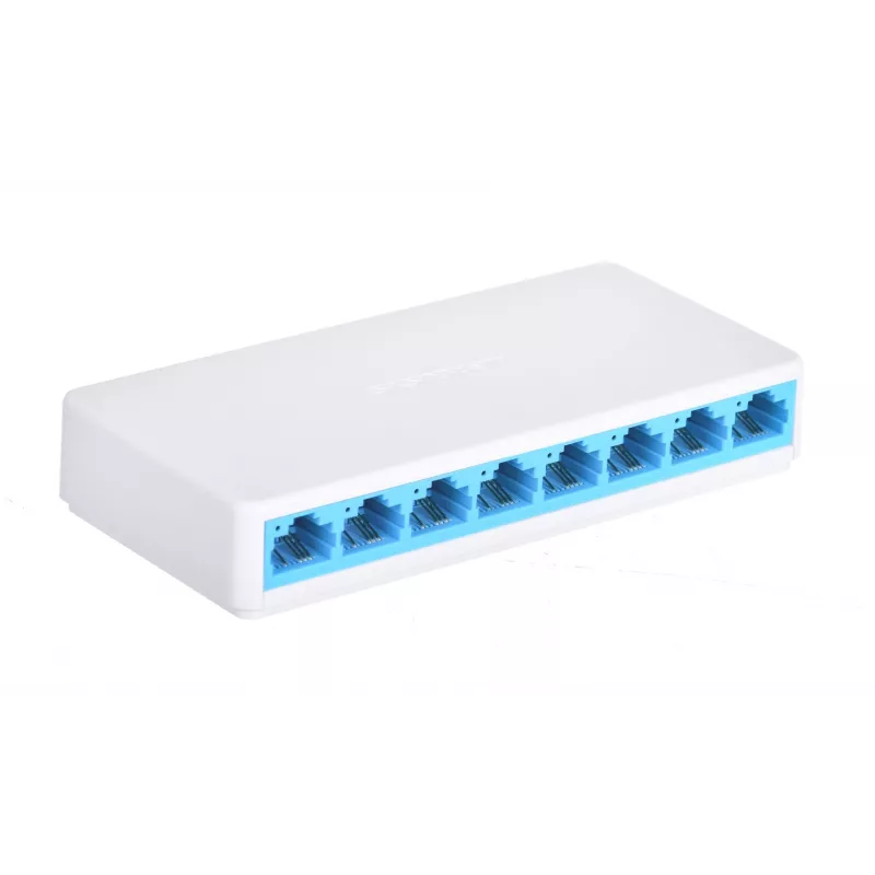 Switch Mercusys MS108 8 portas RJ-45 10/100Mbps não gerido