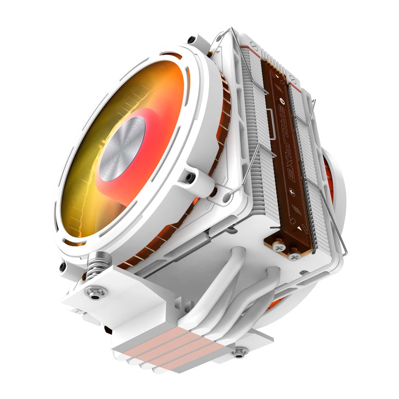 Arrefecedor de processador Darkflash E400 PLUS (branco) — arrefecimento ativo a ar para CPU, design em torre, configuração de ventoinha única
