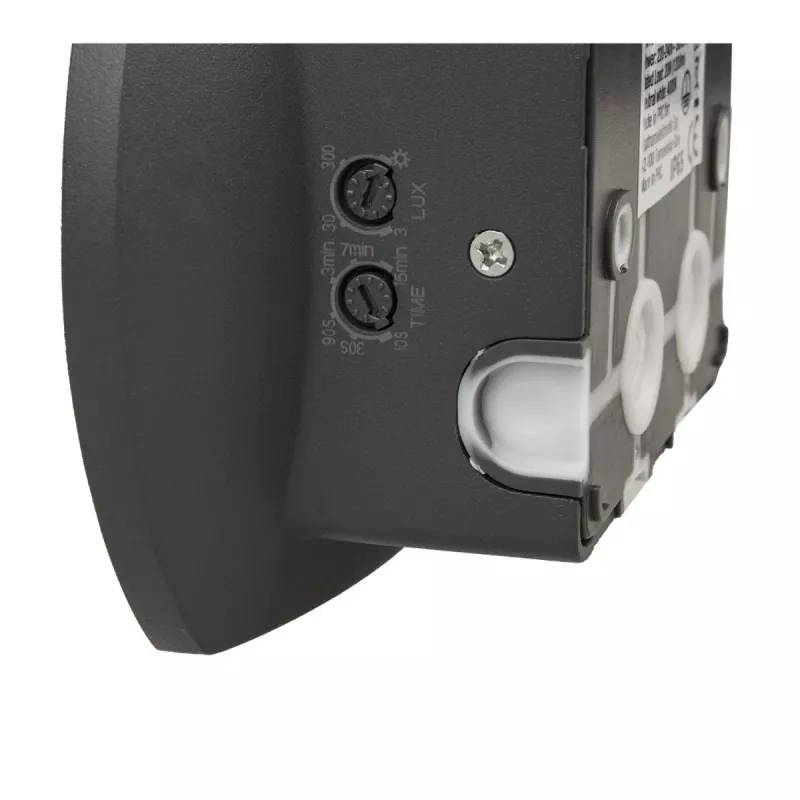 Luminária de parede LED MACLEAN MCE366 com sensor de crepúsculo e movimento