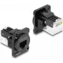 Módulo D-Type DeLOCK RJ45 Cat.6A fêmea para LSA fêmea preto 87817