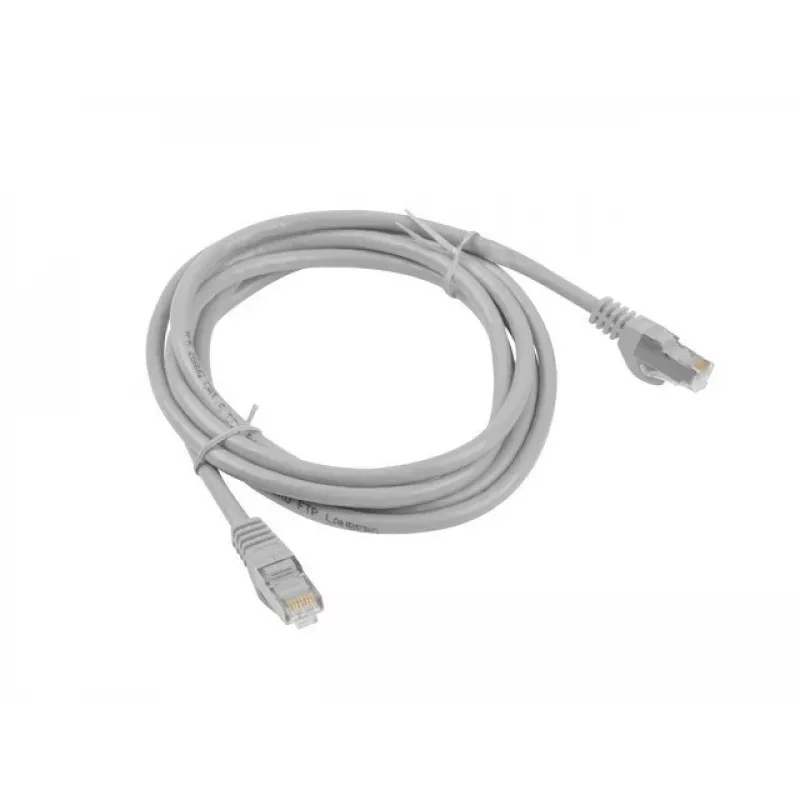 Cabo de rede LANBERG PCF6-10CC-0100-S Cat6 F/UTP RJ-45 para RJ-45 1 m cinzento