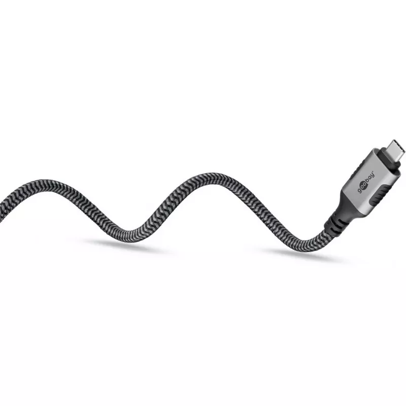 Goobay 70753 Cabo USB-C para RJ45 Ethernet CAT 6 para ligação de internet com fios estável com router/modem/switch de rede/substitui adaptador USB para RJ45 / 1