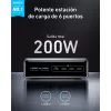 Carregador GeNPrime 200W GaN 4xUSB-C 2xUSB-A preto