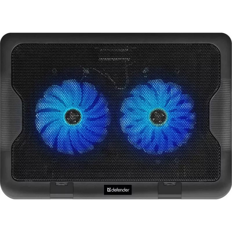 Base de arrefecimento para portátil DEFENDER NS-503 para portáteis até 43,2 cm (17 polegadas), 2 ventoinhas, alimentação USB, preta