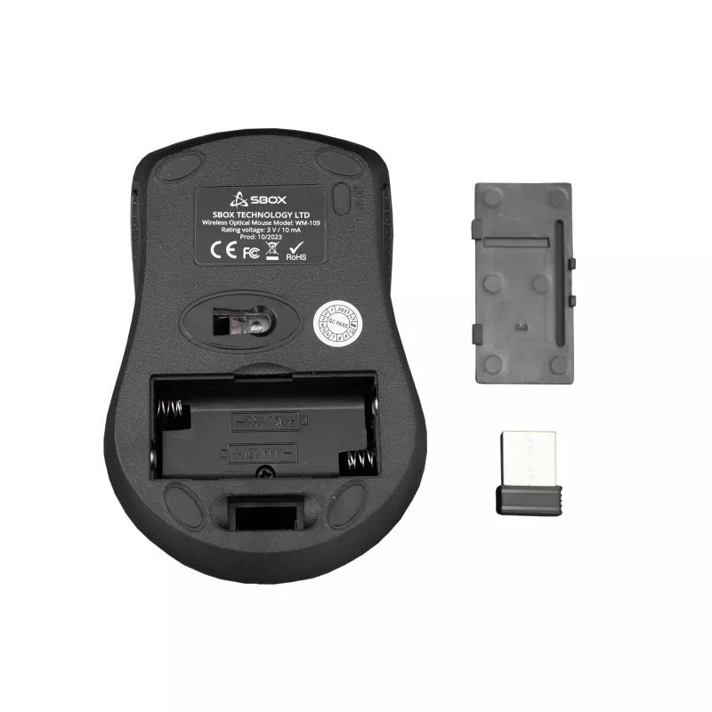 Rato SBOX WM-109 preto USB Type-A