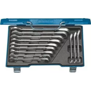 Gedore 2327651 Conjunto de chaves de bocas com anel de roquete reversível, 5 pcs, 8-19 mm