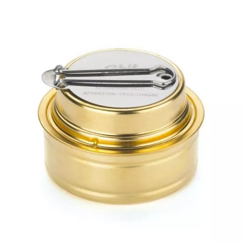 Conjunto de cozinha ESBIT com fogareiro a álcool, lata, aço inoxidável