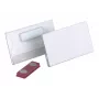 Durable Placa de Nome Magnética 40 x 75 mm