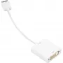 Cabo adaptador DisplayPort para DVI Sharkoon 0,15 m branco — DisplayPort 1.2 para DVI