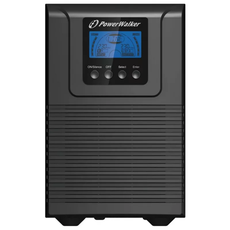 Fonte de alimentação ininterrupta PowerWalker VFI 1000 TGB — 1 kVA (900 W), Online dupla conversão, 4 saídas C13, USB, RS-232, EPO