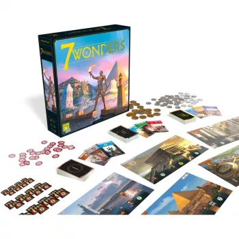 7 Wonders - jogo base - novo design, jogo de tabuleiro jogo especialista do ano 2011
