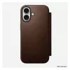 Capa tipo carteira para telemóvel Nomad NM014209858 para Apple iPhone 17, 16 cm (6,3 polegadas), castanha, 4 compartimentos para cartões
