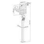 Suporte exterior para carregadores de veículos elétricos e PHEV Maclean, aço, 15 kg máx., MCE456