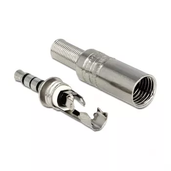 Ficha de cabo DeLOCK 65546 3,5 mm prateado