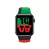 Pulseira Apple 40mm preta Unity Sport Band M/L preto verde vermelho
