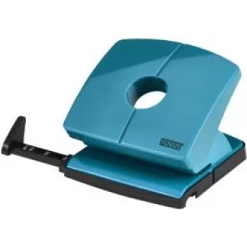 Perfurador de papel NOVUS B220 ColorID bright petrol, perfurador de mesa 2 furos
