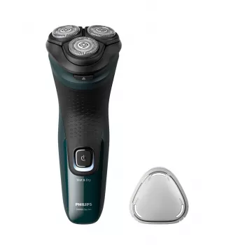 Máquina de barbear rotativa elétrica Philips 3000X Series X3002/00 – máquina de barbear de 3 cabeças húmido e seco, sem fios, bateria NiMH, 40 minutos de autonomia