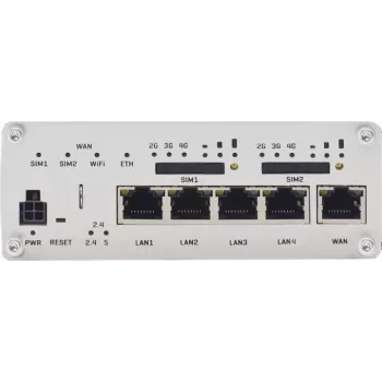Router Wi-Fi TELTONIKA RUTX12 com WWAN e switch de 4 portas (modelo RUTX12230000)