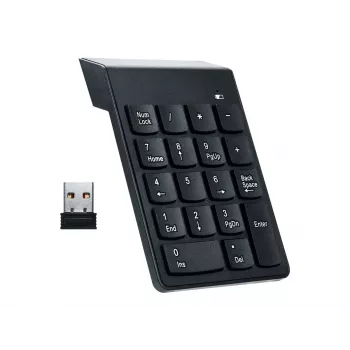 Gembird KPD-W-02 teclado numérico portátil/PC Bluetooth preto