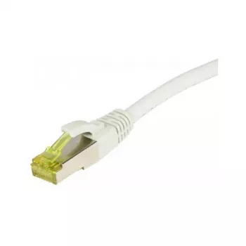 Cabo patch RJ45, CAT6A 500 MHz, 0,5 m, branco, S-STP (S/FTP), TPE/LSZH (Ultraflex), AWG26, com cabo bruto Cat.7, Synergy 21 (S217630)