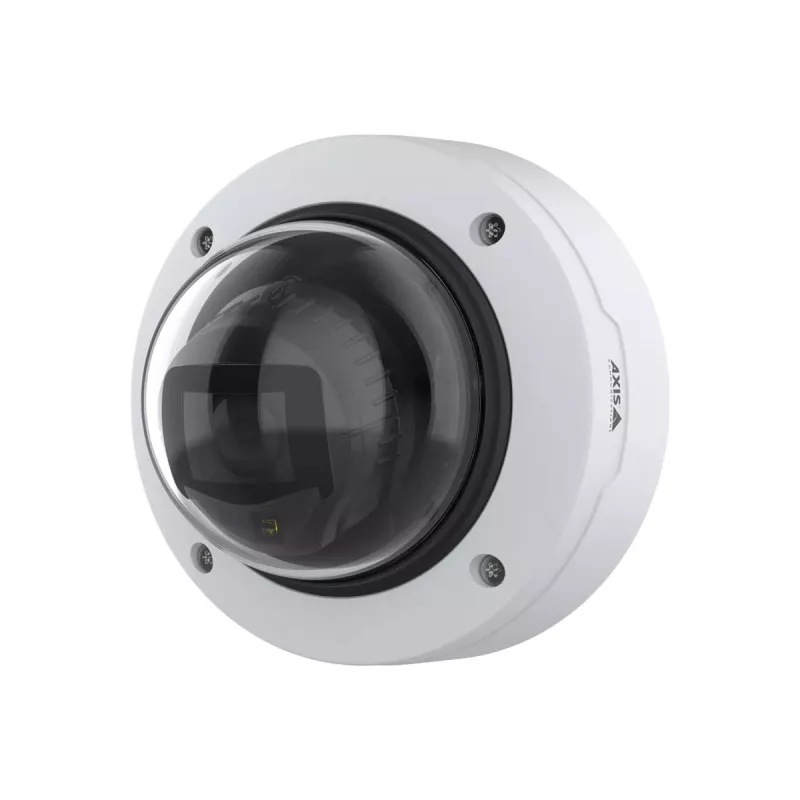 Câmara dome IP Axis P3277-LV, 5 MP, ângulo de visão horizontal de 104°, CMOS, IV até 40 m, para interior e exterior, montagem em teto/parede, antivandalismo, dia/noite