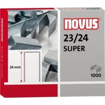 Agafas NOVUS 23/24, tiras com 1.000 agrafos para agrafadores compatíveis
