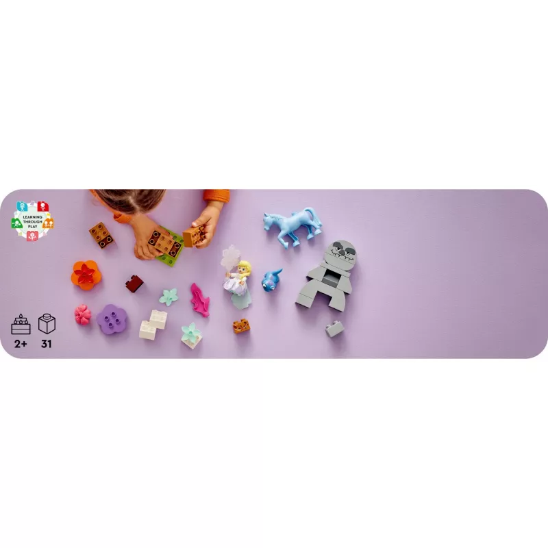 Conjunto de brincar LEGO DUPLO 10418 — Disney Elsa e Bruni na floresta encantada, 31 peças, 2+ anos