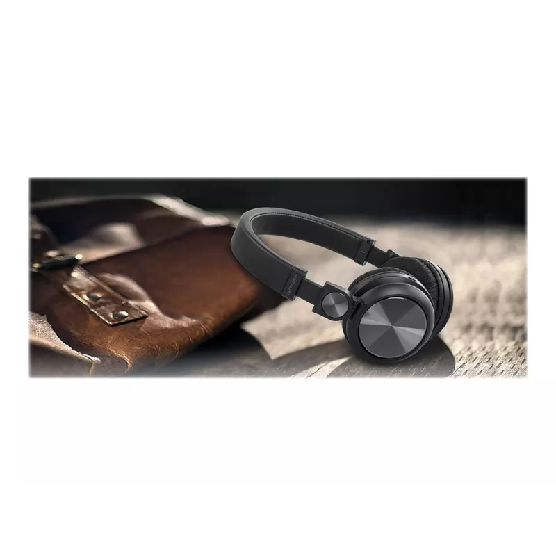 Muse M-276BT auscultador/headset com fios e sem fios auscultador de arco chamadas/música Bluetooth preto