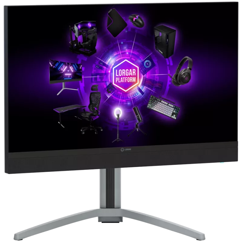 LORGAR 27MP1, Monitor de gaming UHD MiniLED Pro, 27'' (3840*2160) Ecrã plano Fast-IPS, preto/cinzento leitoso