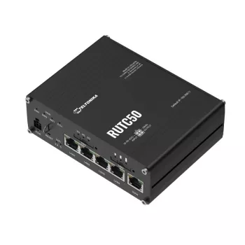 Router Teltonika RUTC50 Wireless Gigabit Ethernet Dual-Band (2,4 GHz / 5 GHz) 5G preto
