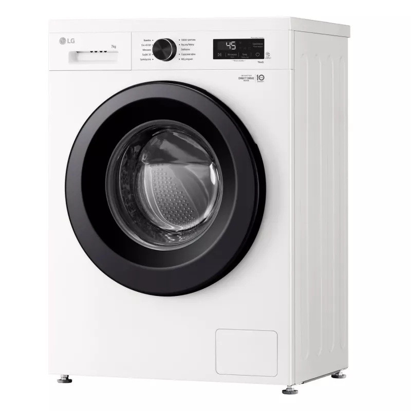 Máquina de lavar roupa LG F2X10S7NWK — carregamento frontal, 600 mm de largura, 540 mm de profundidade, 890 mm de altura, 59 kg de peso líquido