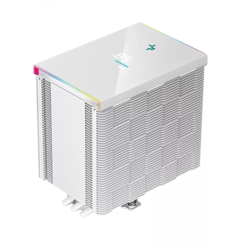 Arrefecedor de ar para processador DeepCool AK500 Digital WH 12 cm branco 1 unid.