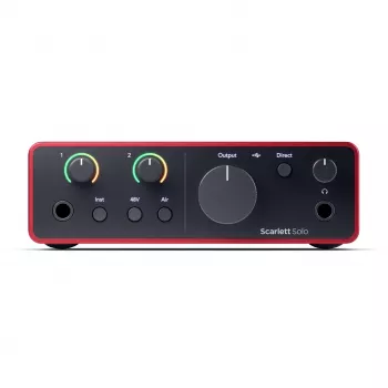 Interface de áudio Focusrite Scarlett Solo 4th Gen - 2 canais