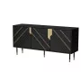 Cómoda Cama 3D MOUNTAIN 154x40x72 preto + dourado